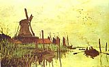 Claude Monet Mill near Zaandam painting